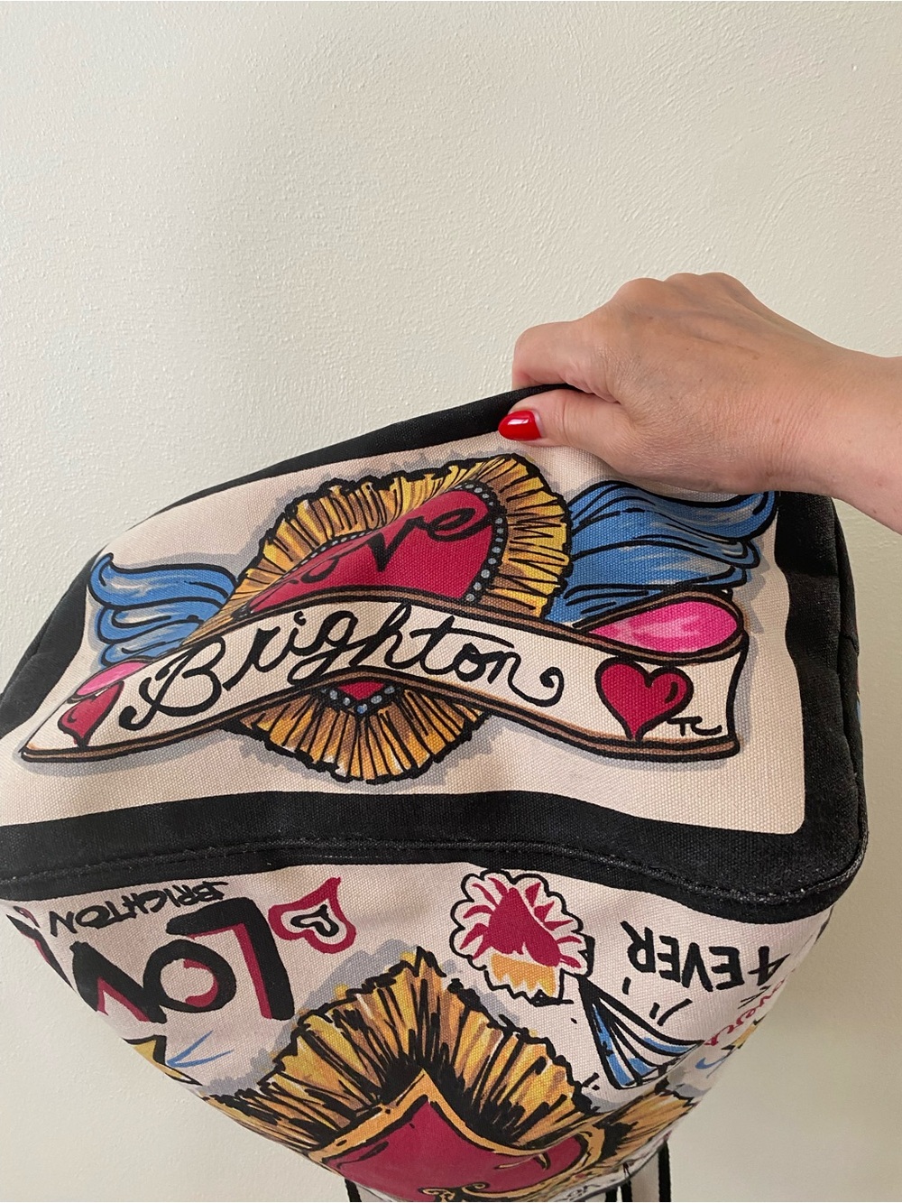 Brighton Queen of Love Graphic Tote Bag - Multicolor - very good condition! - Picture 6 of 8